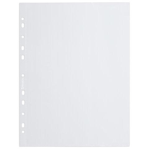 Папки-файлы перфорированные А4 BRAUBERG "EXTRA 700", КОМПЛЕКТ 50 шт., гладкие, ПЛОТНЫЕ, 70 мкм, 229668