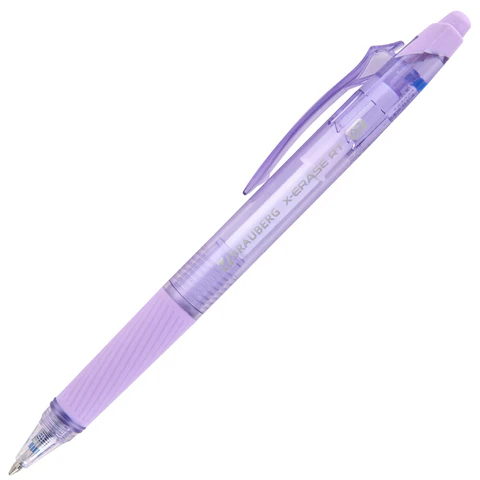 Ручка гелевая стираемая автоматическая BRAUBERG "X-ERASE RT PASTEL COLOR", СИНЯЯ, пишущий узел 0,7 мм, линия письма 0,5 мм, 144424