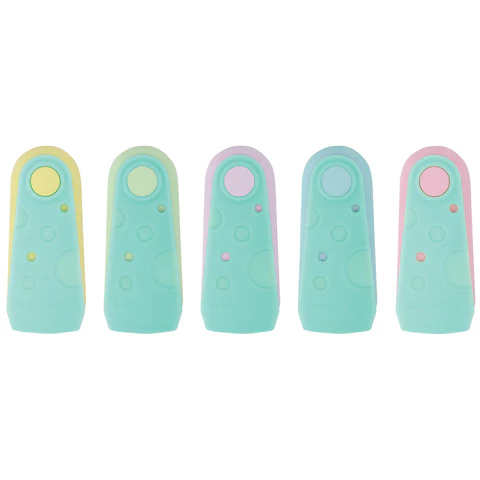 Ластик BRAUBERG "ULTRA PASTEL", 57х24х15 мм, пастельные цвета ассорти, бирюзовый пластиковый держатель, 272688