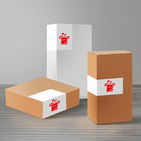 Этикетка самоклеящаяся 105х48 мм, 12 этикеток, белая, 80 г/м2, 100 листов, STAFF BASIC, 115673