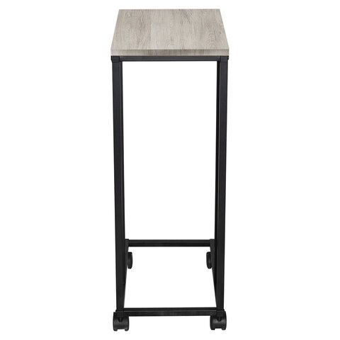 Стол журнальный BRABIX "LOFT CT-001", 450х250х680 мм, на колёсах, металлический каркас, цвет дуб антик, 641860