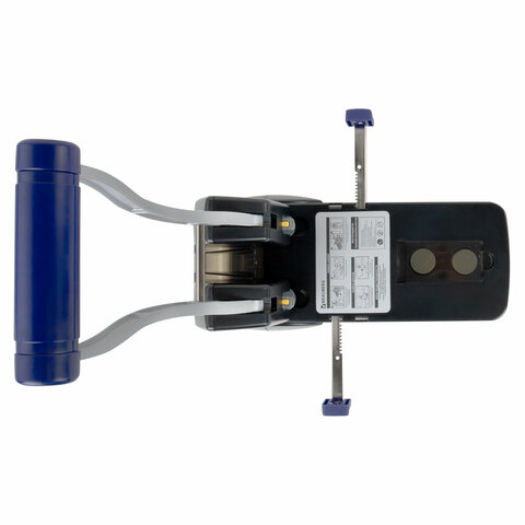 Дырокол металлический МОЩНЫЙ BRAUBERG "EXTRA Heavy duty", до 160 листов, черно-синий, 272722