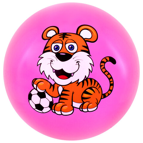 Мяч детский надувной "Зверята", 25 см, ПВХ, ассорти, 6 цветов, JOLLY JOT (ДЖОЛЛИ ДЖОТ), 666121