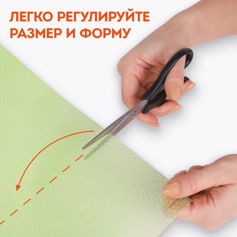Коврики универсальные 6 шт., 30х45 см, для холодильника, полок, сервировки, салатовый, DASWERK (ДАСВЕРК), 609605