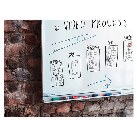 Маркер стираемый для белой доски ЧЕРНЫЙ, EDDING "360", 1,5-3 мм, E-360/1