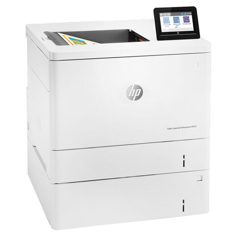 Принтер лазерный ЦВЕТНОЙ HP Color LaserJet M555x, А4, 38 стр./мин., 80000 стр./мес., ДУПЛЕКС, Wi-Fi, сетевая карта, 7ZU79A