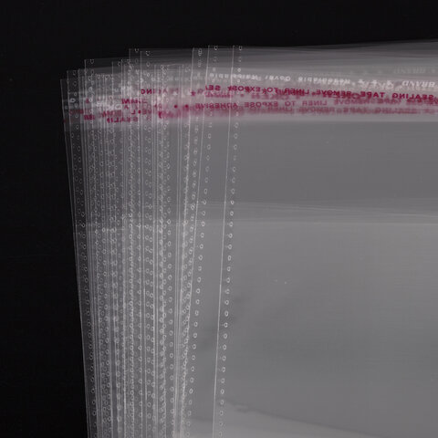 Пакет БОПП с клеевым клапаном, КОМПЛЕКТ 100 шт., 20х25+4 см, толщина 30 мкм, с усиленным швом