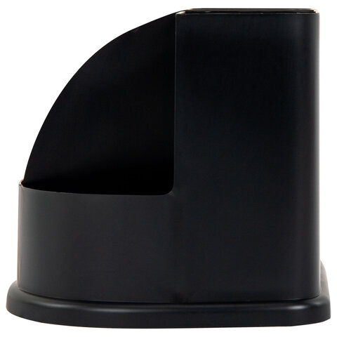 Подставка-органайзер BRAUBERG "ULTRA", 132х122х108 мм, 5 отделений, черная, 238256