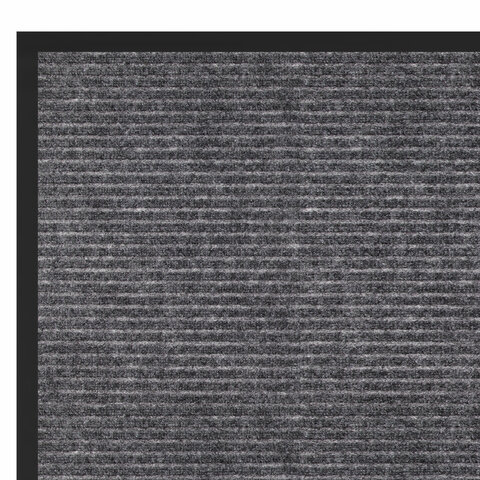 Коврик придверный 80х120 см, СЕРЫЙ, влаго-грязезащитный, 450 г/м2, ребристый, PRIMILA (ПРИМИЛА) EXTRA, 701025