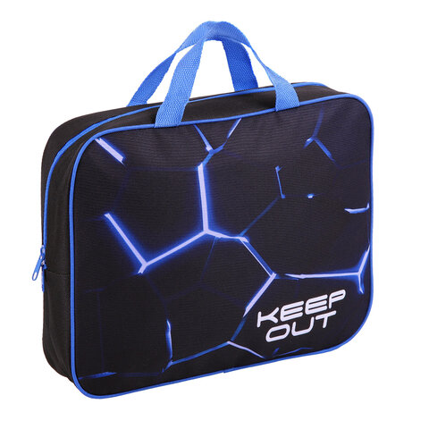 Папка на молнии с ручками А4, мешок для обуви 42х33 см, пенал 20х10 см, "Digital lava", НАБОР BRAUBERG, 272102