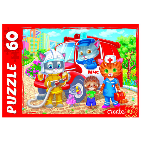 Пазл картонный "МАКСИ-ПАЗЛЫ", АССОРТИ, 180х125х40 мм, РК