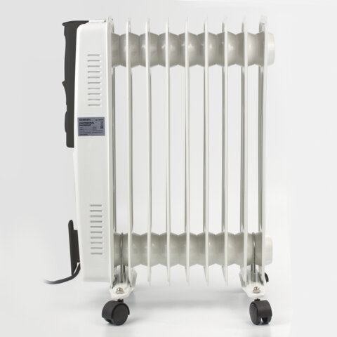 Обогреватель масляный SONNEN DFS-09, 2000 Вт, 9 секций, белый, 453499