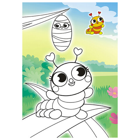 Раскраска с заданиями "Для мальчиков и девочек" с цветным фоном, А5, 16 стр., 16,2х23,4 см, АССОРТИ, ЛиС