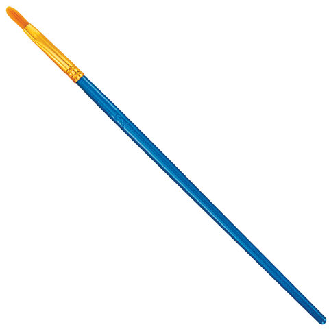 Кисти набор 10 шт., синтетика, синие, № 2/0-8 (Круглые; Овальные; Плоские; Лайнеры), WBZ (ВБЗ), 201085