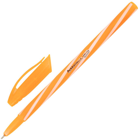 Ручка шариковая масляная BRAUBERG KIDS "TWIST", СИНЯЯ, корпус ассорти, пишущий узел 0,7 мм, линия письма 0,35 мм, 144104