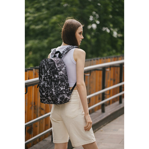 Рюкзак HEIKKI POSITIVE (ХЕЙКИ) универсальный, карман-антивор, "Spatter", 42х28х14 см, 273854