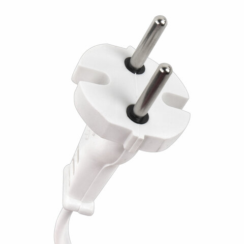 Удлинитель Р16-010, 3 розетки без заземления, 3 м, 2х0, 75 мм, 1300 Вт, белый, 563