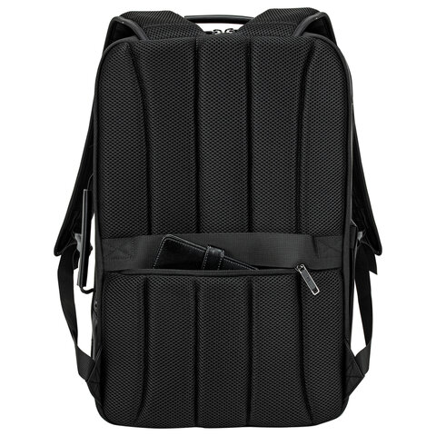 Рюкзак-сумка HEIKKI PRIORITY (ХЕЙКИ) с отделением для ноутбука, 2 отделения, черный, 45x31x15 см, 272587