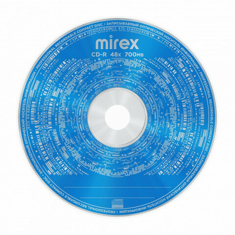Диск CD-R MIREX, 700 Мб, 48x, Slim Case, 1 штука, UL120051A8S