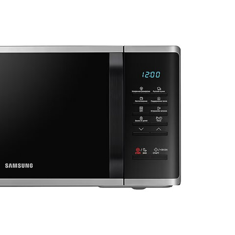 Микроволновая печь SAMSUNG MS23K3513AS/BW, объем 23 л, мощность 800 Вт, механическое управление