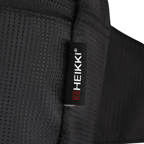 Сумка на пояс HEIKKI RIO (ХЕЙКИ) регулируемый ремень, черная, 28х16х9 см, 273886