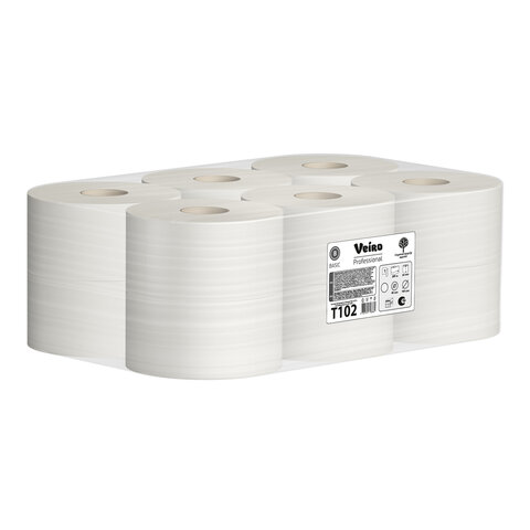 Бумага туалетная 200 м, VEIRO Professional (Система T2), КОМПЛЕКТ 12 шт., Basic, T102