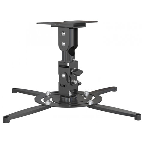 Кронштейн для проекторов настенно-потолочный CACTUS CS-VM-PR04-BK, высота 20,7 см, 21 кг