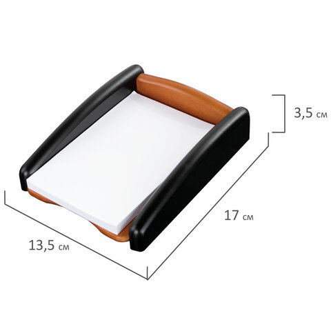 Набор настольный GALANT "Cayman" из дерева, 5 предметов, цвет "светлое дерево/чёрный", 238159