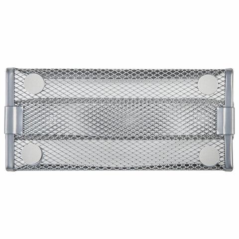 Подставка для сортировки писем и бумаг 3-х секционная BRAUBERG "Germanium", 122х173х83 мм, серебро, 237970