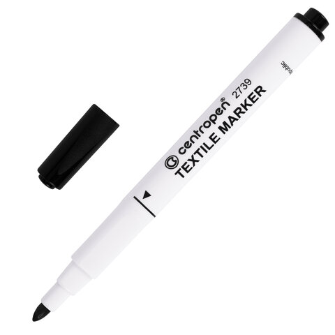 Маркеры для ткани 10 ЦВЕТОВ CENTROPEN "Textile Marker", круглый наконечник, 1,8 мм, 2739/10, 5 2739 1001