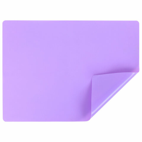 Настольное покрытие BRAUBERG для труда и творческих занятий, силикон, фиолетовое, 30х40 см, 273375, 272375