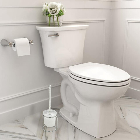 Ершик для унитаза с подставкой, маталл + пластик, хромированный, LAIMA, 607426