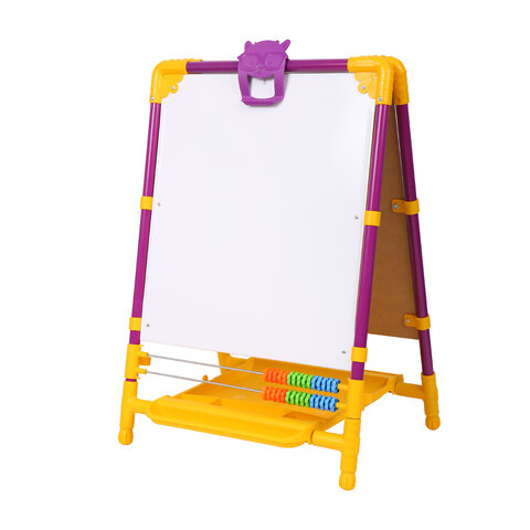 Мольберт растущий для мела/магнитно-маркерный, 53х46 см, BRAUBERG "NIKA KIDS", сиреневый, 238050