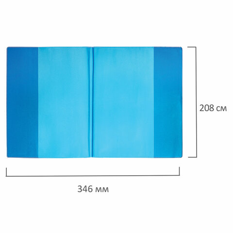Обложки ПВХ для тетрадей и дневников, КОМПЛЕКТ 10 шт., ЦВЕТНЫЕ, МАТОВЫЕ, ПЛОТНЫЕ, 100 мкм, 208x346 мм, ЮНЛАНДИЯ, 229309