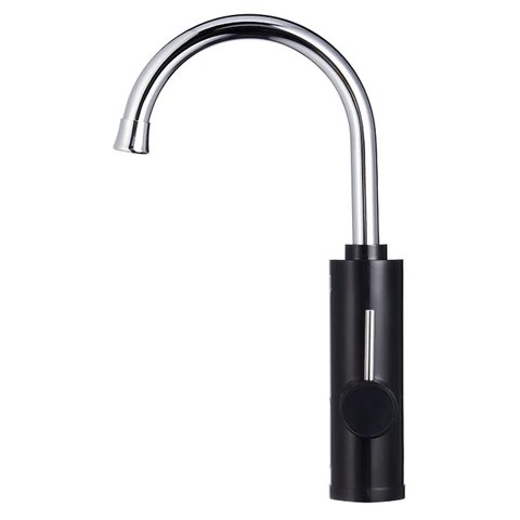 Водонагреватель проточный электрический ROYAL THERMO QuickTap, 3,3 кВт, 1,48 л/м, кран, черный, НС-1588899