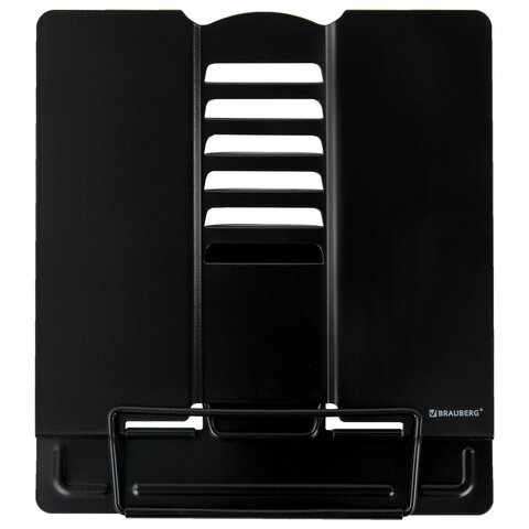 Подставка для книг и учебников BRAUBERG, Black, регулируемый наклон, металл, 238057