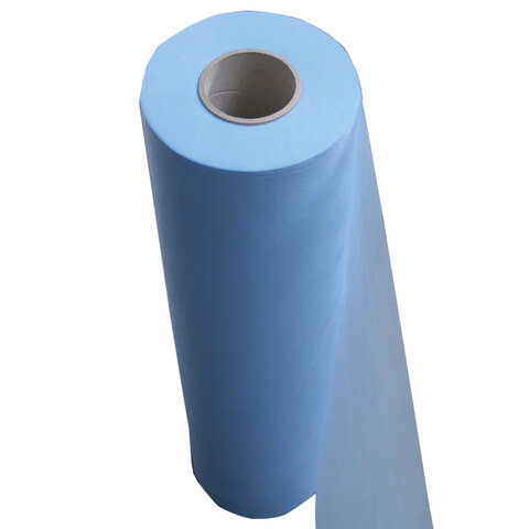 Простыня голубая рулонная с перфорацией 100 шт., 80х200 см, спанбонд 25 г/м2, ГЕКСА