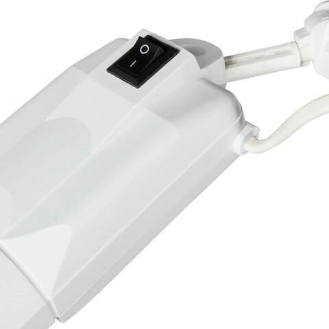 Настольная лампа светильник Дельта на струбцине, ЛЮМИНЕСЦЕНТНАЯ, цоколь 2G7, 11 Вт, белый