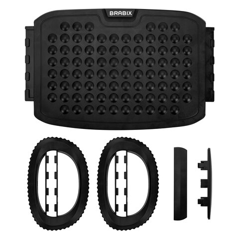 Подставка для ног BRABIX "Ultra 3" 35,5х25,5 см, возможность качания, 2 уровня высоты, 533038