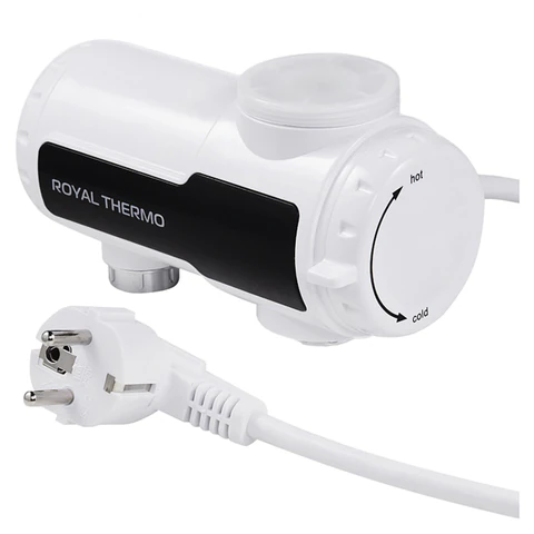 Водонагреватель проточный электрический ROYAL THERMO UniTap Mini, 3,3 кВт, 1,48 л/мин, насадка, НС-1588908