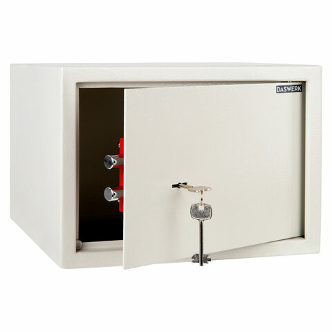 Сейф мебельный DASWERK (ДАСВЕРК) SC-250KL (250х350х250 мм), ключевой замок, бежевый, 291344