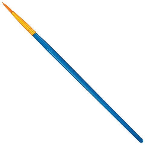 Кисти набор 10 шт., синтетика, синие, № 2/0-8 (Круглые; Овальные; Плоские; Лайнеры), WBZ (ВБЗ), 201085