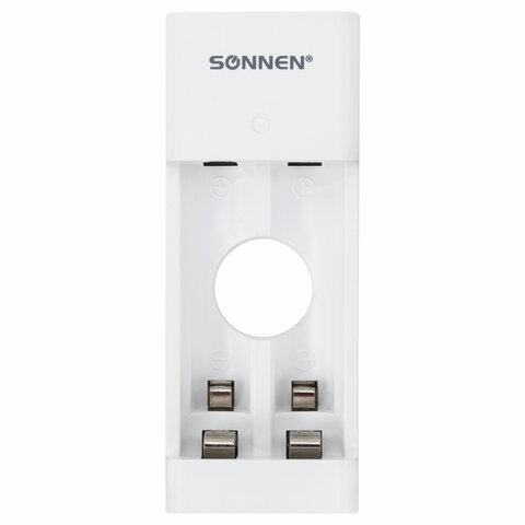 Зарядное устройство с аккумуляторами 4 шт. (2+2) AA+AAA (HR6+HR03), 2700 mAh + 1000 mAh, SONNEN (СОНЕН) BC2, 455005