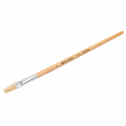 Кисть BRAUBERG, щетина, плоская, № 8, 200202