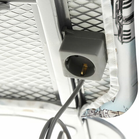 Гладильная доска 120х38 см, сетка, розетка, место под утюг, ассорти, "Gloria" DOGRULAR, 221703, 224703