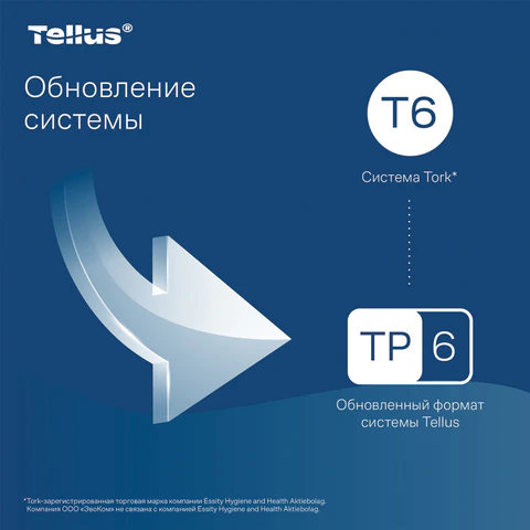 Бумага туалетная 100 м, Tellus/TORK (Система Т6) ADVANCED, КОМПЛЕКТ 27 рулонов, 2-слойная, белая, 127531, 127530/127531