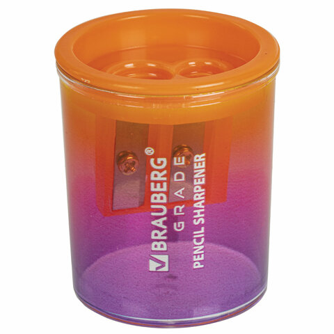 Точилка для классических и утолщенных карандашей BRAUBERG "Grade", НАБОР 3 штуки, 271999