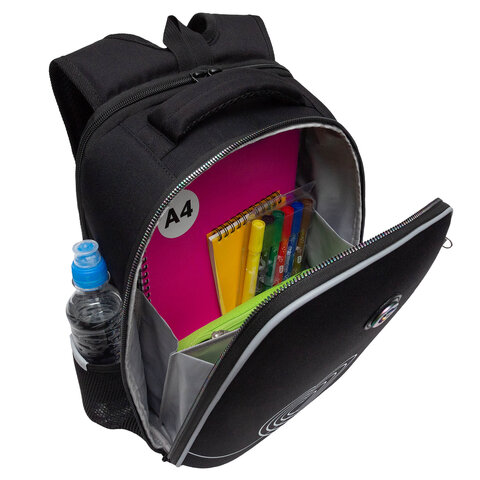 Ранец GRIZZLY анатомическая спинка, 2 отделения, для девочек, "INFINITY", 37х26х16 см, RAw-594-2/1