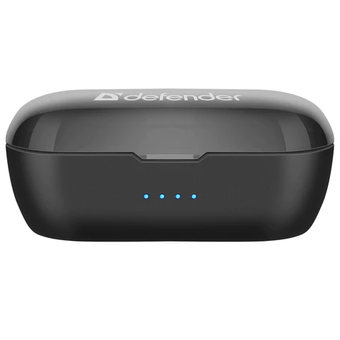 Наушники с микрофоном (гарнитура) DEFENDER TWINS 638, Bluetooth, беспроводные, черные, 63638