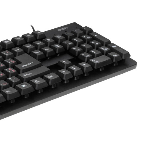 Клавиатура проводная SVEN Standard 301, USB, 104 клавиши, чёрная, SV-03100301UB